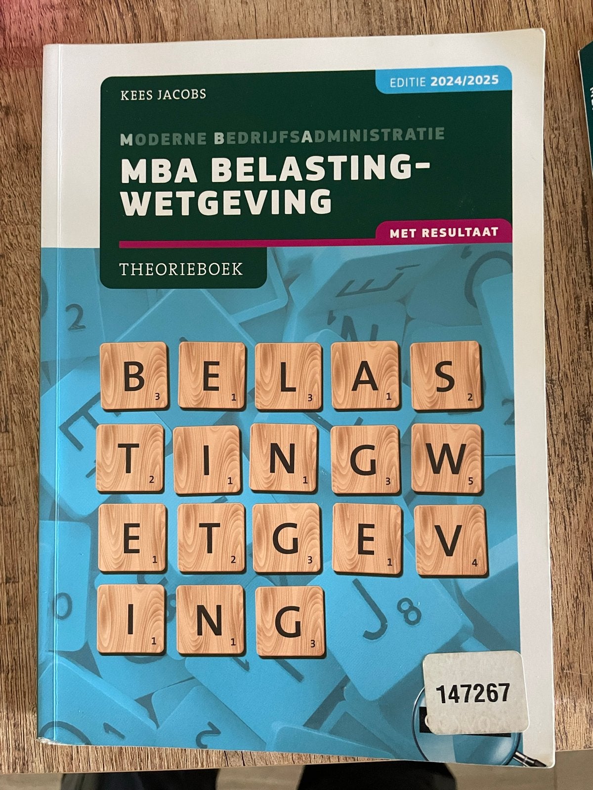 MBA Belastingwetgeving Theorieboek & Opgavenboek 2024/2025, Boeken, Ophalen of Verzenden, Gamma, Zo goed als nieuw, HBO