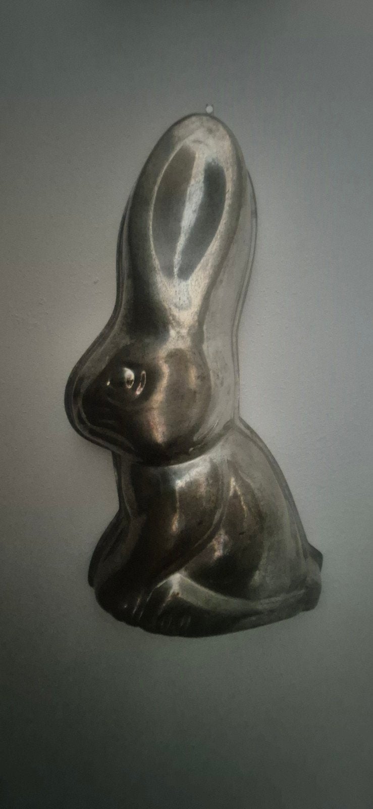 Vintage Konijnen Bakvorm - Aluminium Paasdecoratie, Ophalen of Verzenden