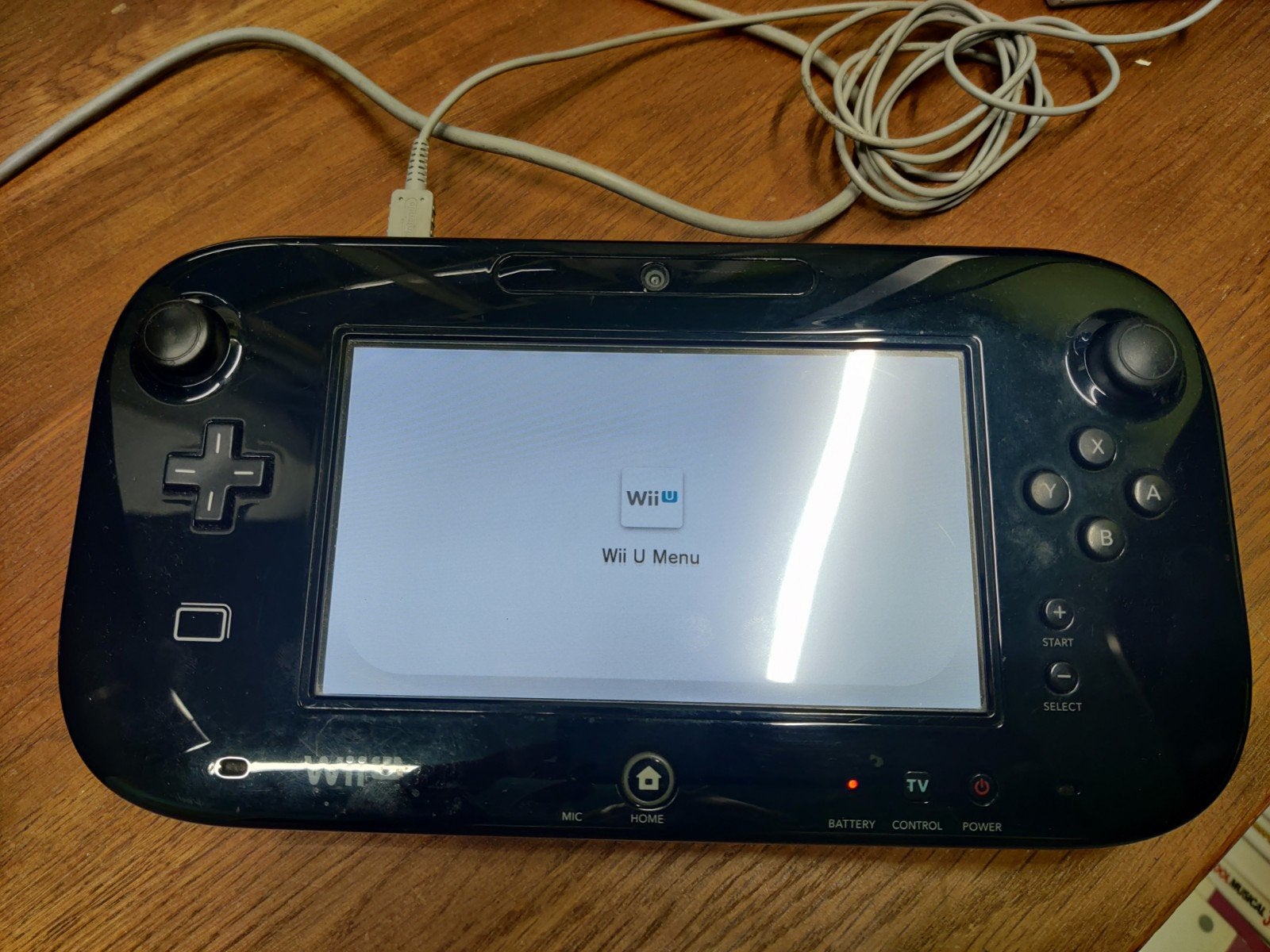 Nintendo Wii U GamePad Zwart, Spelcomputers en Games, Spelcomputers | Nintendo Wii U, Ophalen of Verzenden, Gebruikt, Met 1 controller