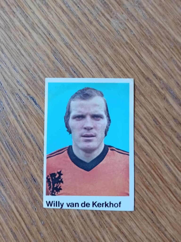 Wereldkampioenschap voetbal1978 sticker Willy van de Kerkhof, Ophalen of Verzenden, Zo goed als nieuw, Bedrijf of Vereniging