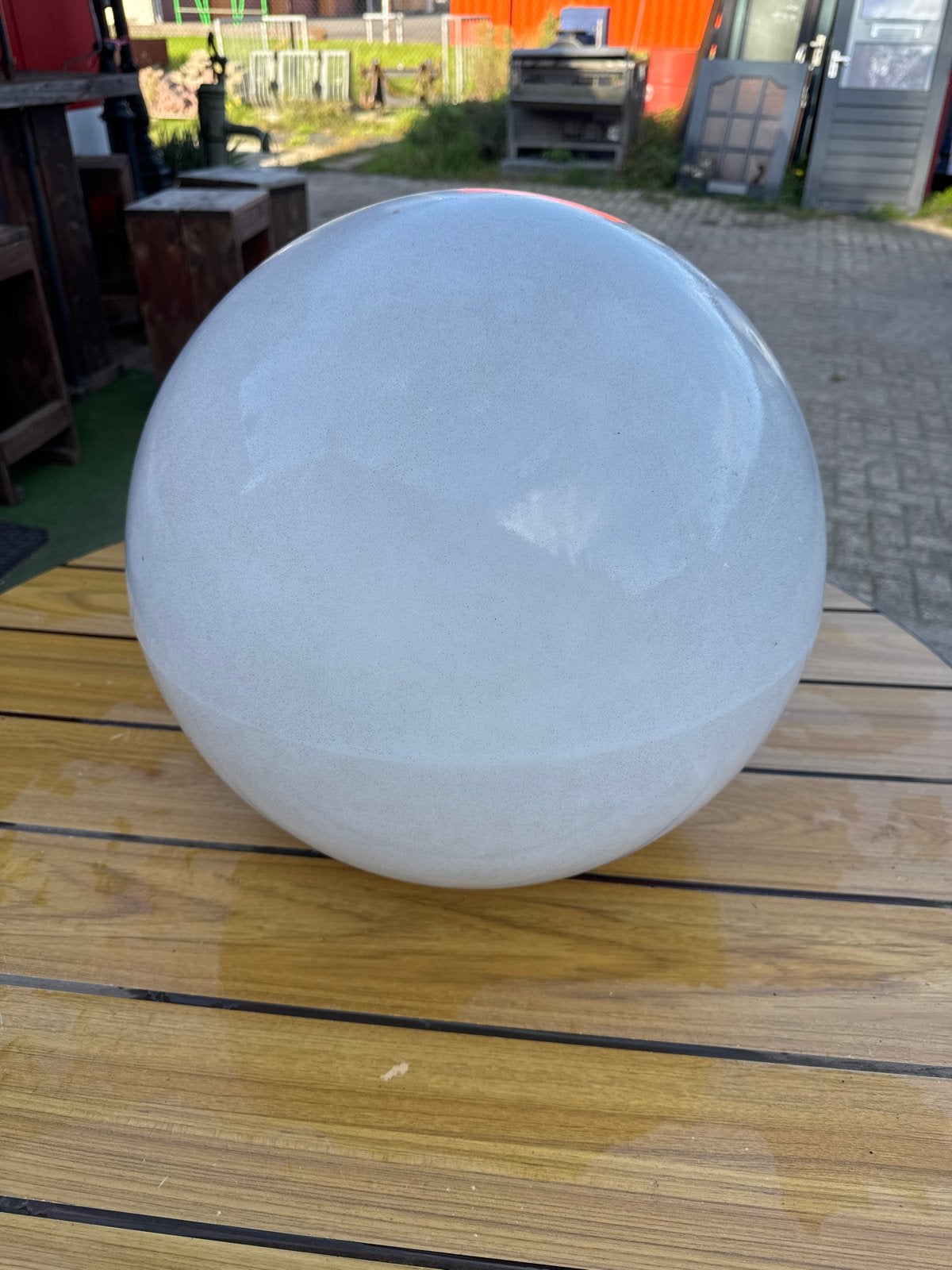 Grote orginele Philips Witte Bol Tuinlamp, Ophalen, Minder dan 50 watt, Staande lamp, Netvoeding