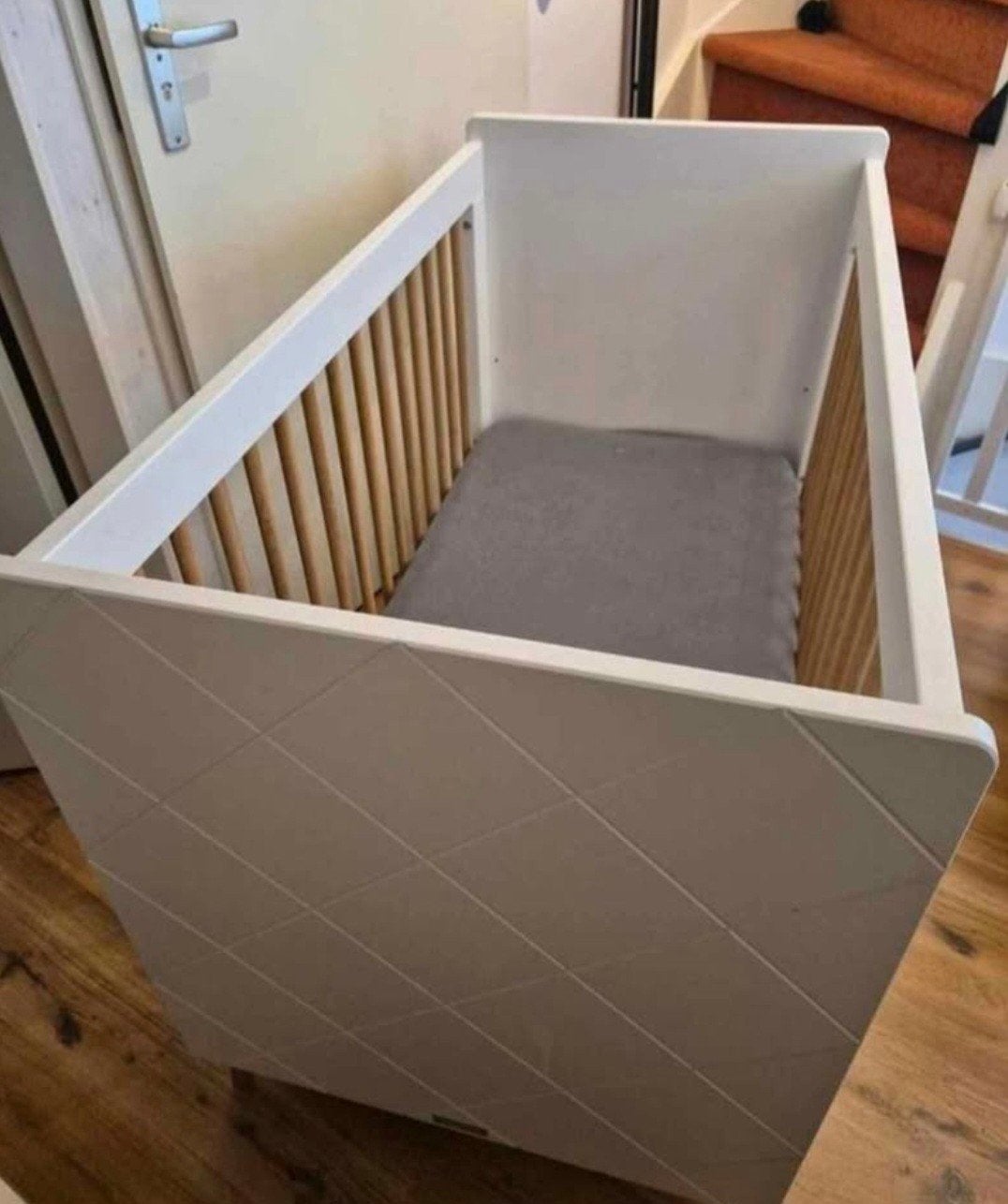 Ledikant Bopita Paris met Aerosleep matras en topper, Ophalen, Zo goed als nieuw, Eenpersoons