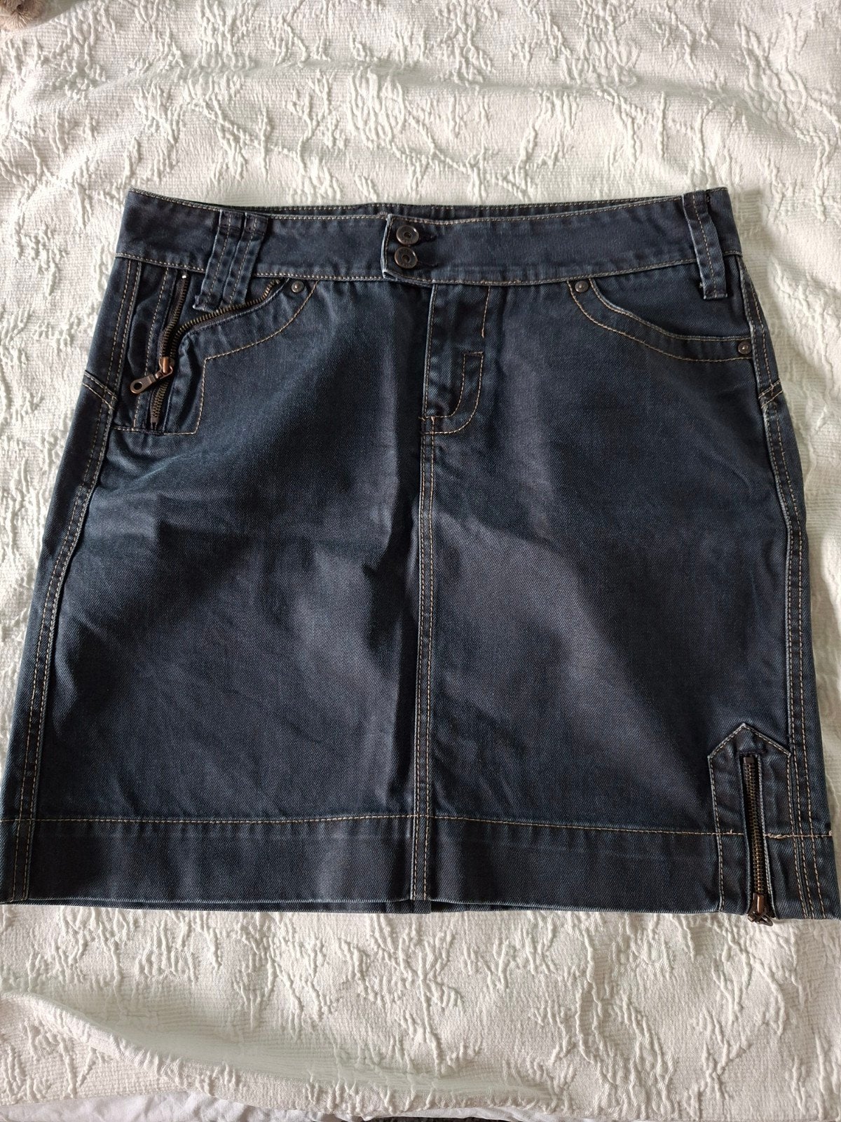 Geisha jeans rok., Kleding | Dames, Rokken, Geisha, Zwart, Maat 46/48 (XL) of groter, Ophalen of Verzenden