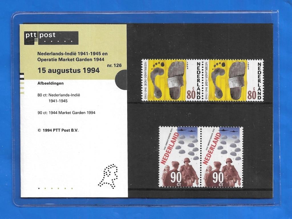Postzegelmapje 126 - Nederlands-Indië / Market Garden, Verzenden, Na 1940, Postfris