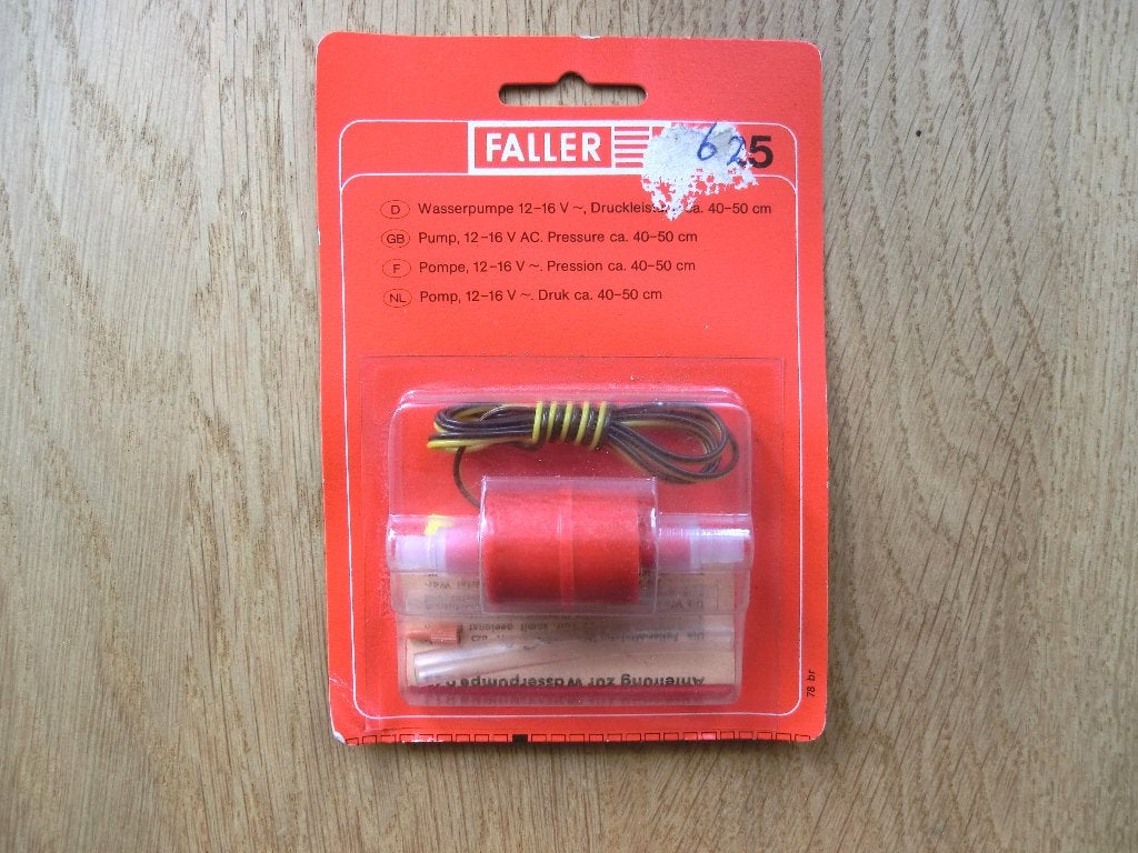 FALLER waterpomp nr 625 en uitbreiding set nr 626, Overige merken, Wisselstroom, Overige typen, Nieuw