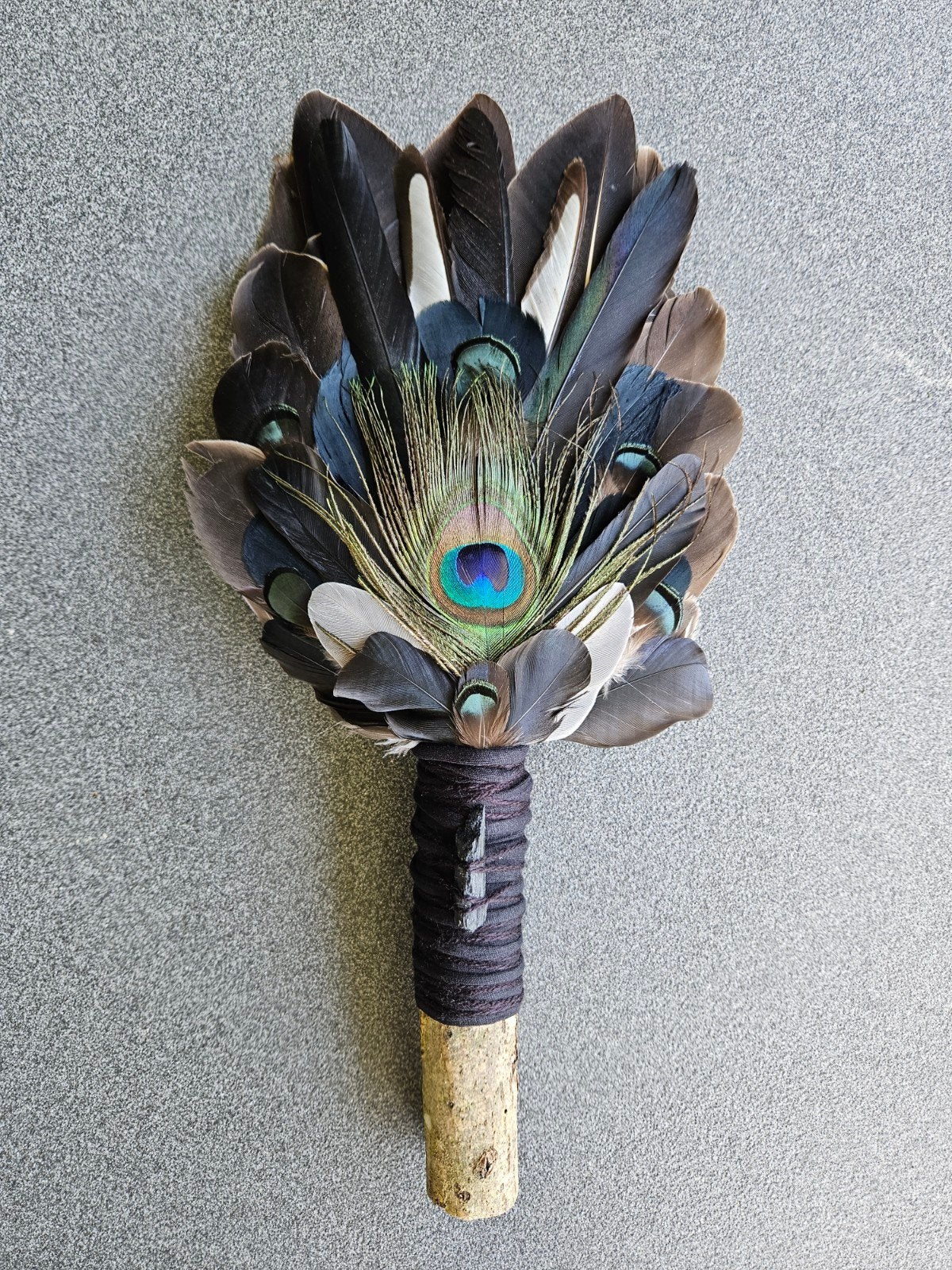 smudge feathers toermalijn veren waaier reiki sjamanisme, Antiek en Kunst, Ophalen of Verzenden