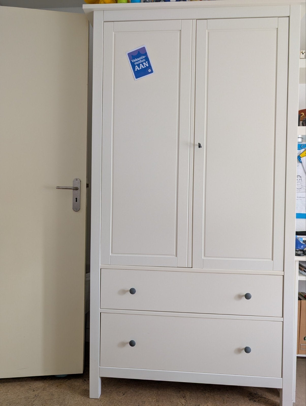 Ikea Hemnes kledingkast wit 197x110x61cm, Ophalen