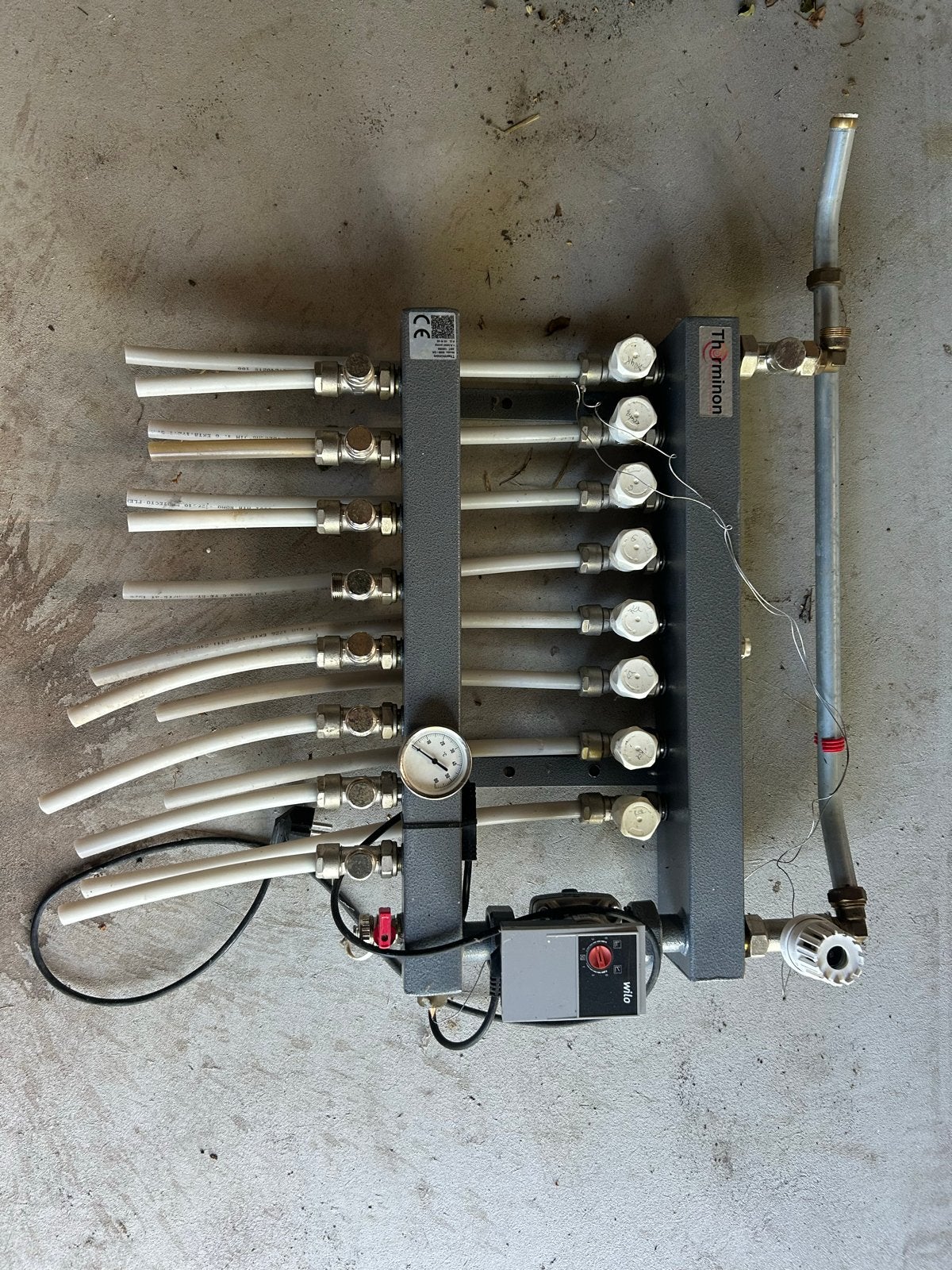 Therminon Vloerverwarmingsverdeler met Wilo pomp, Doe-het-zelf en Verbouw, Ophalen, 30 tot 80 cm, Gebruikt, Overige typen