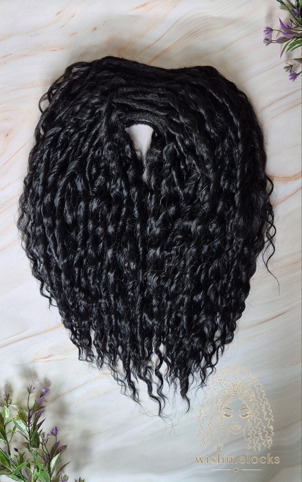 55DE Zwarte Dreadlocks - Prachtig Volume - 55cm, Ophalen of Verzenden, Nieuw, Pruik of Haarverlenging