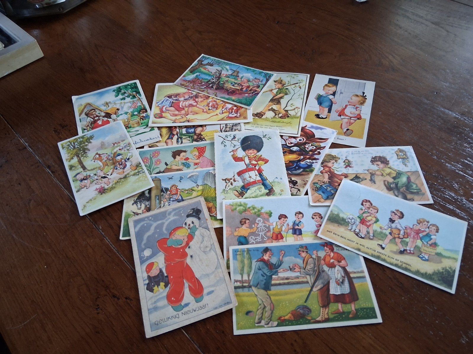 16 kinderkaarten jaren 50, Ophalen of Verzenden, 1940 tot 1960, Kinderen