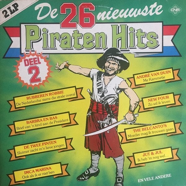 lp,Various – De 26 Nieuwste Piraten Hits Deel 2, Cd's en Dvd's, Vinyl | Nederlandstalig, Ophalen of Verzenden, Gebruikt, 12 inch