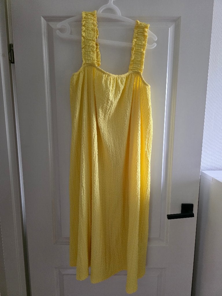 Bonprix jurk zomerjurk geel 36/38 recycled materials, Kleding | Dames, Jurken, Bonprix, Geel, Nieuw, Ophalen of Verzenden