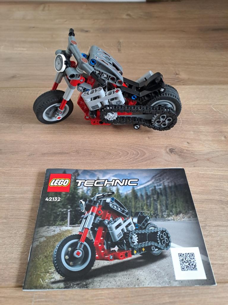 LEGO Technic 42132 Motorfiets - Compleet met instructies, Ophalen, Gebruikt, Lego, Compleet