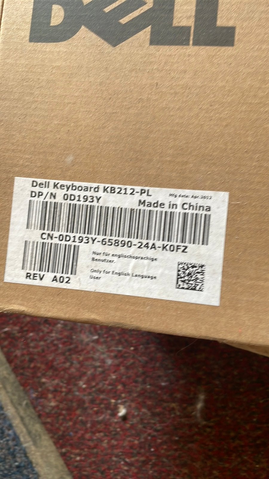 Dell keyboard kb212-pl, Ophalen