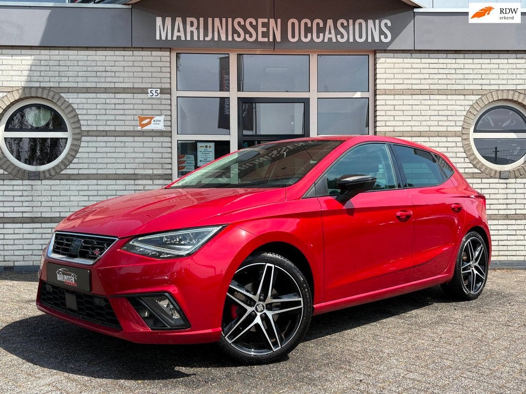 SEAT Ibiza 1.0 TSI FR |Alcantara|Cam|Stoelverw|PDC|, Auto's, Seat, Gebruikt, Zwart, 1064 kg, 116 pk