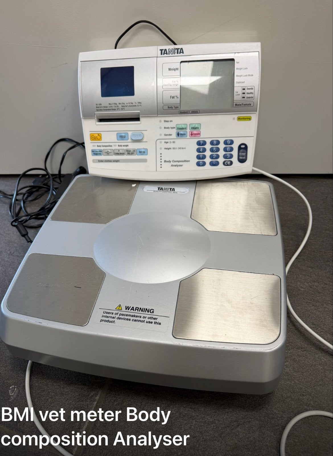 Tanita BMI Vetmeter Body Composition Analyser, Witgoed en Apparatuur, Gebruikt, 1 tot 500 gram, 100 kg of meer, Ophalen of Verzenden
