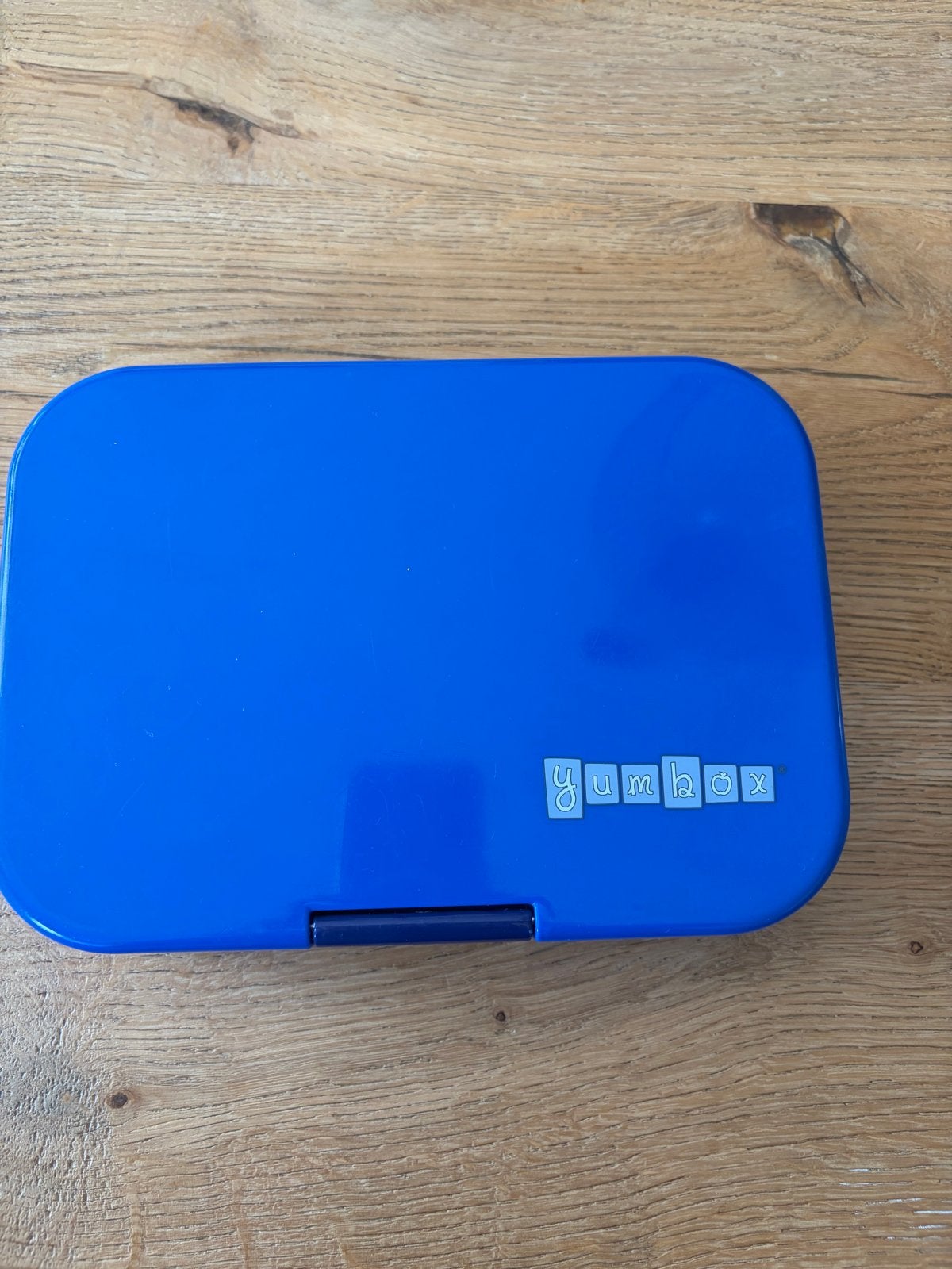Yumbox lunchbox blauw met 4 vakken, Ophalen of Verzenden, Gebruikt