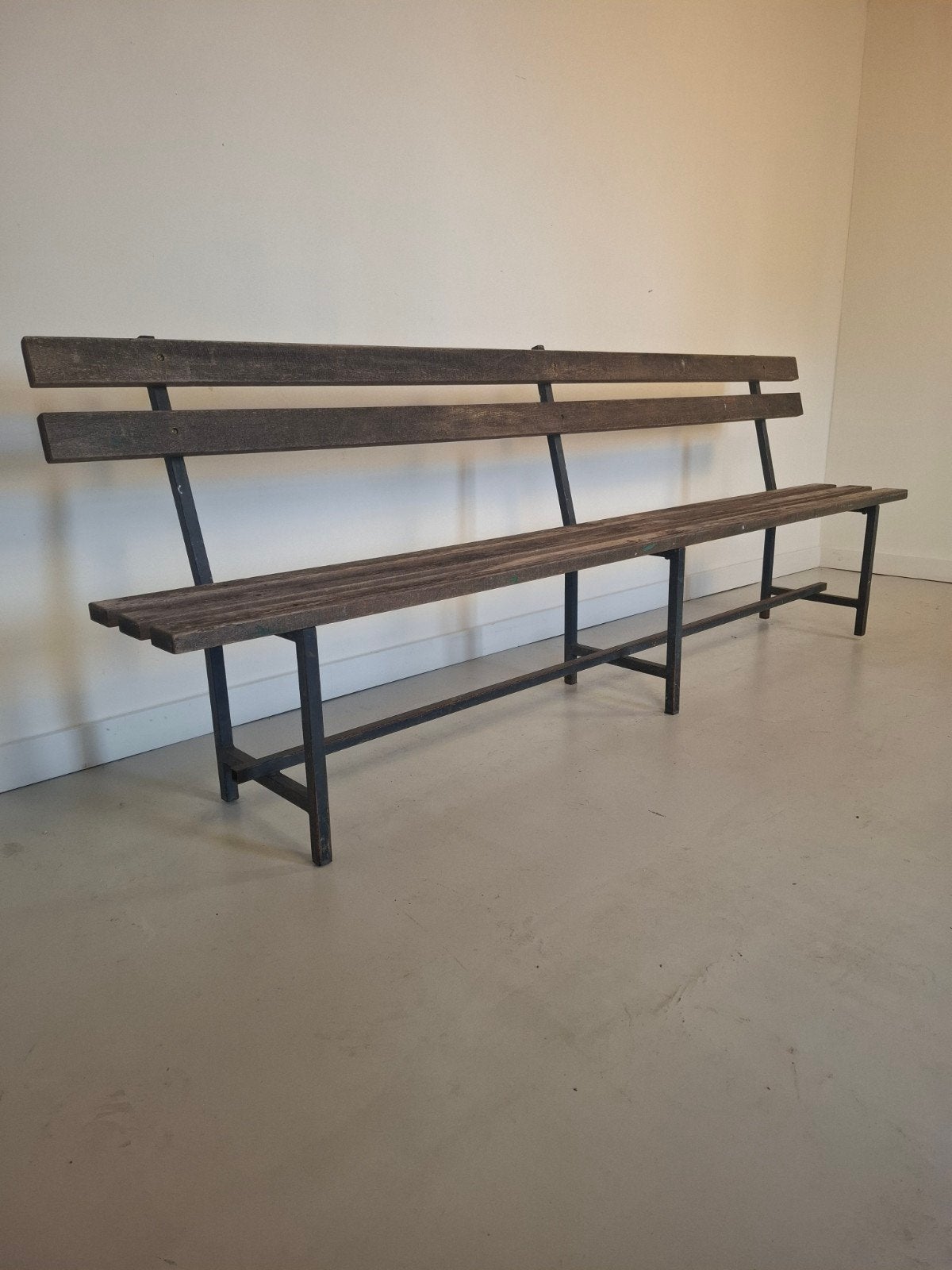 vintage industriële bank tuinbank eettafel bank, Huis en Inrichting, Ophalen of Verzenden, 75 tot 100 cm