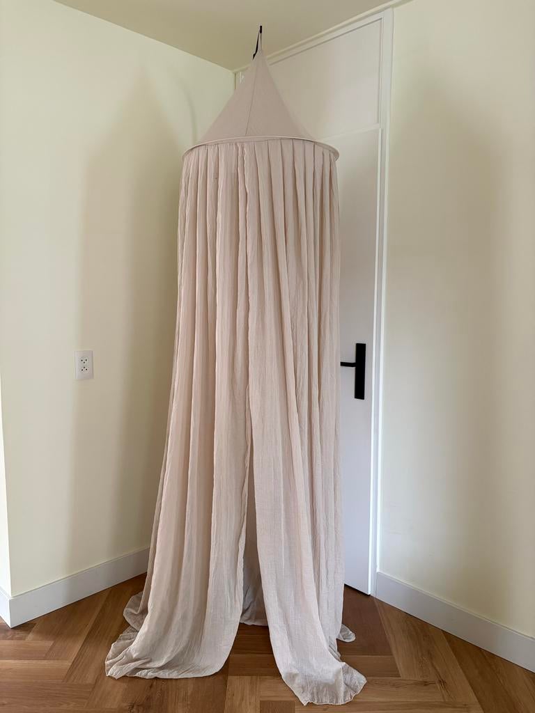 Jollein Klamboe/Hemeltje Nougat 245 cm met Piekstok, Kinderen en Baby's, Kinderkamer | Inrichting en Decoratie, Ophalen, Zo goed als nieuw