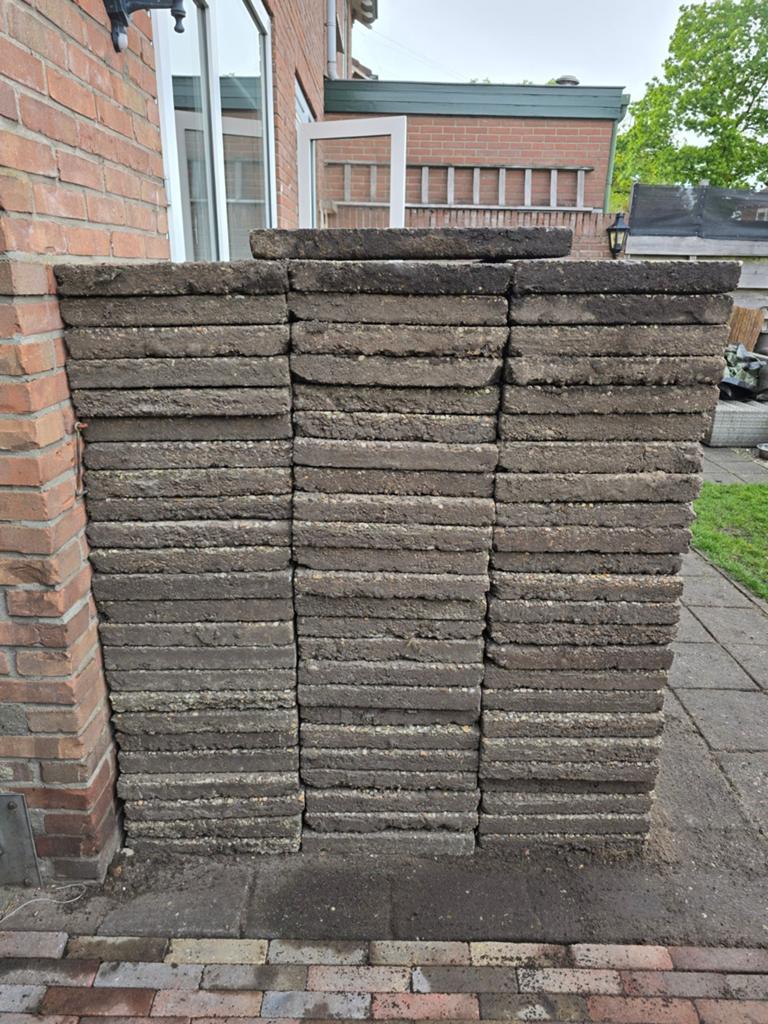 Gratis afhalen 73 grind tegels, Ophalen, Gebruikt, 10 m² of meer, Grind