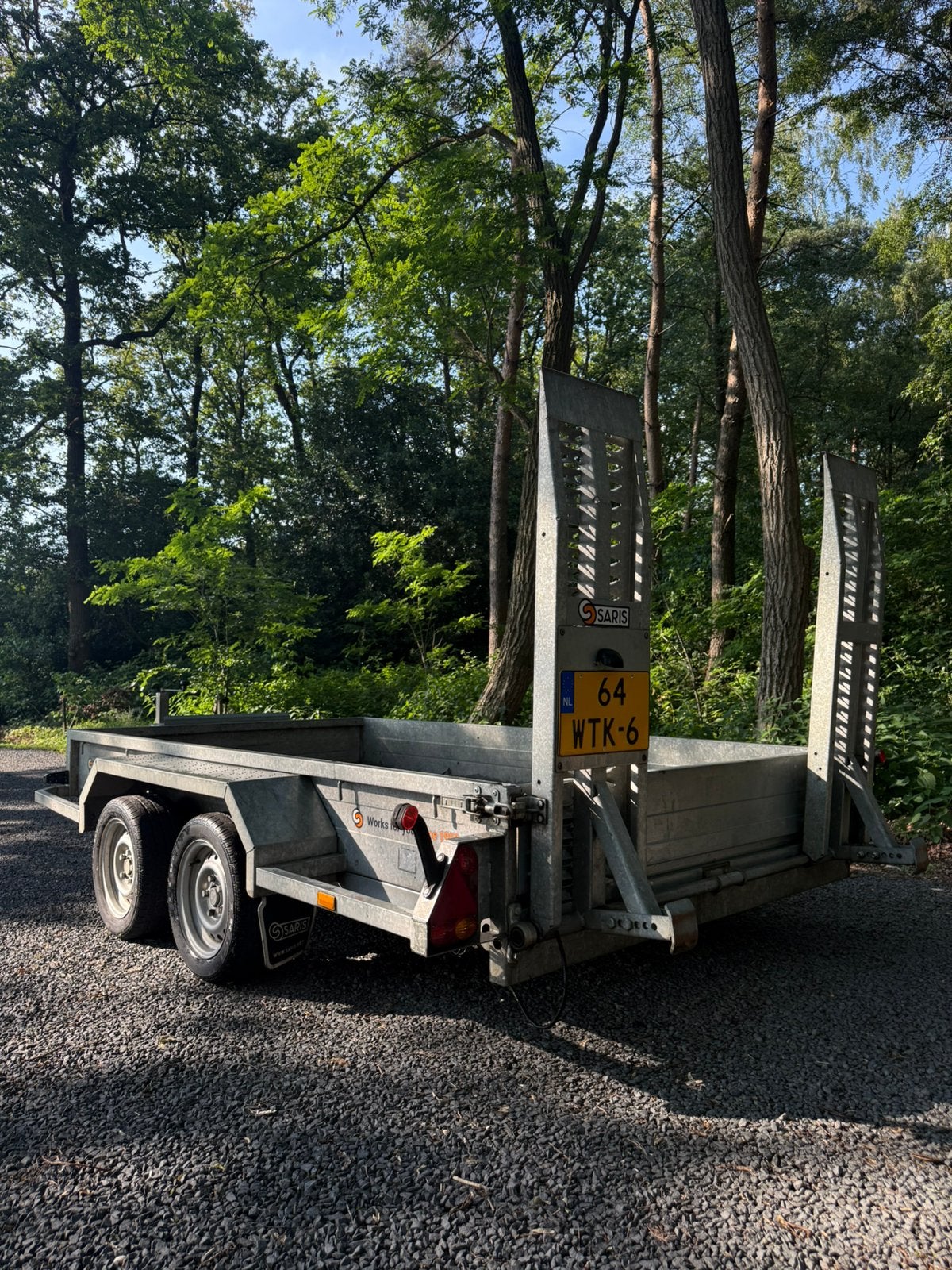 Nette Saris Machinetransporter C3000, 2020, aanhanger, Ophalen, Zo goed als nieuw