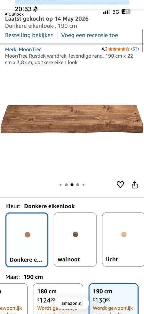 Wandplank, Ophalen, Nieuw