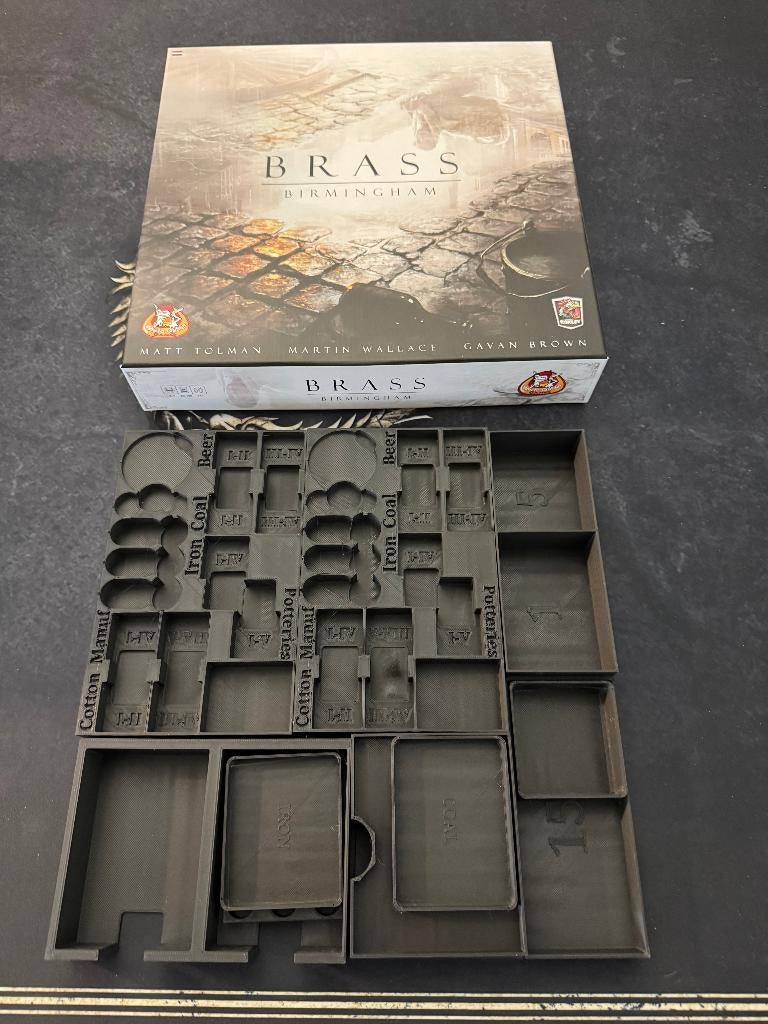 Brass Birmingham Inlay voor doos, Hobby en Vrije tijd, Gezelschapsspellen | Bordspellen, Een of twee spelers, Ophalen, Nieuw