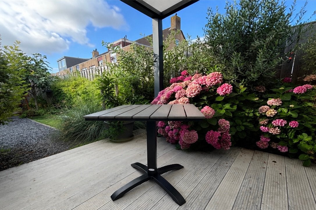 Tuintafel 70x70cm - zgan, Tuin en Terras, Ophalen, Zo goed als nieuw, Vierkant