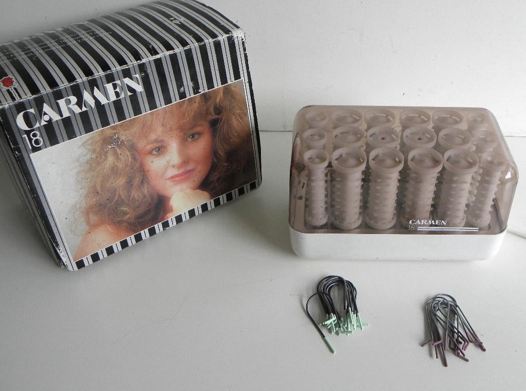Carmen box 18 haar krulset met spelden, Sieraden, Tassen en Uiterlijk, Uiterlijk | Haarverzorging, Ophalen of Verzenden, Zo goed als nieuw