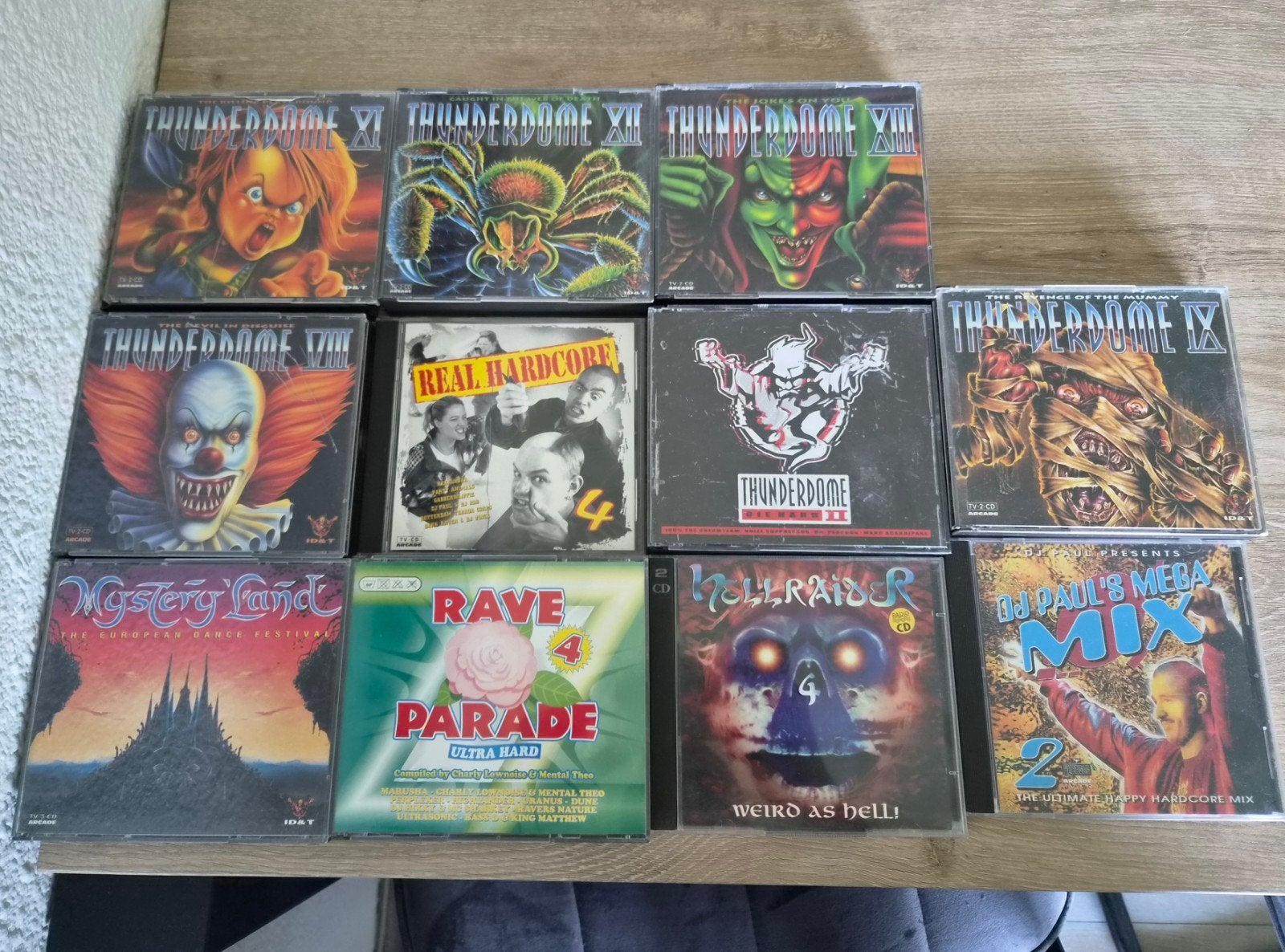 Thunderdome, Hellraiser, Rave Parade CD's Hardcore, Cd's en Dvd's, Cd's | Dance en House, Gebruikt, Hardcore, Verzamelalbum, Inclusief doosje