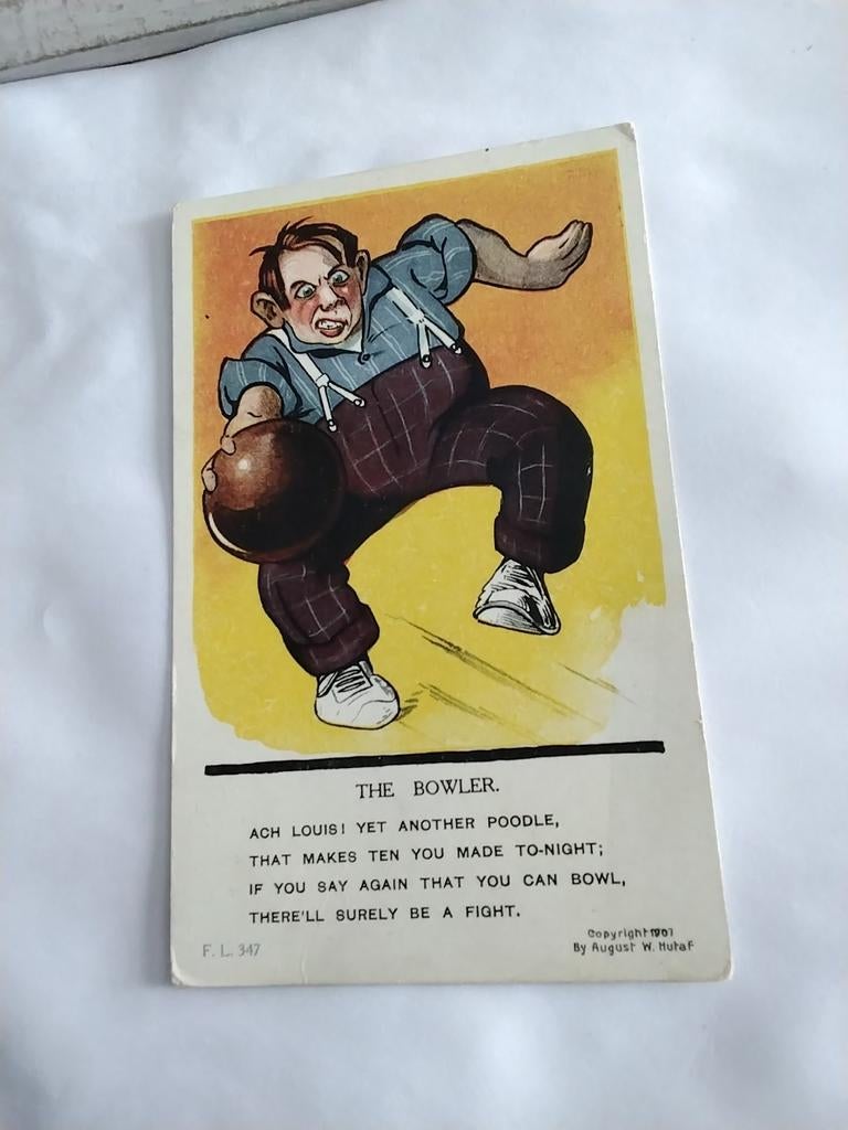 THE. BOWLER 1907 / AUGUST W. HUTAF, Ophalen of Verzenden, Voor 1920, Sterren en Beroemdheden