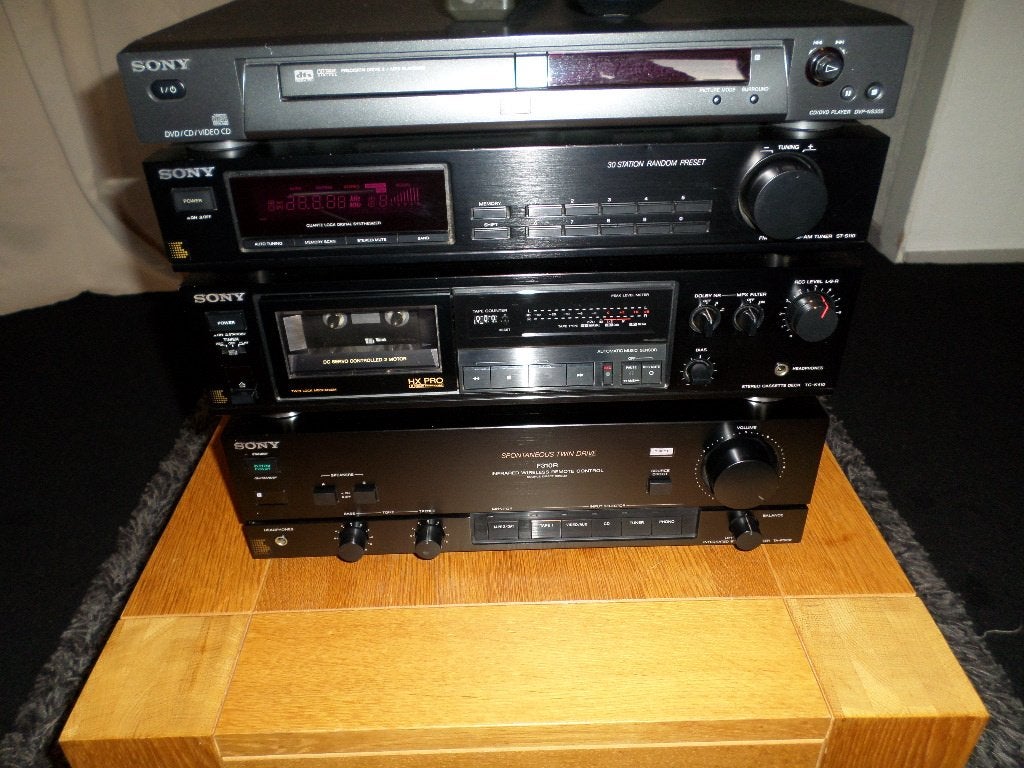 sony stereo set, Gebruikt, Sony, Cassettedeck, Losse componenten