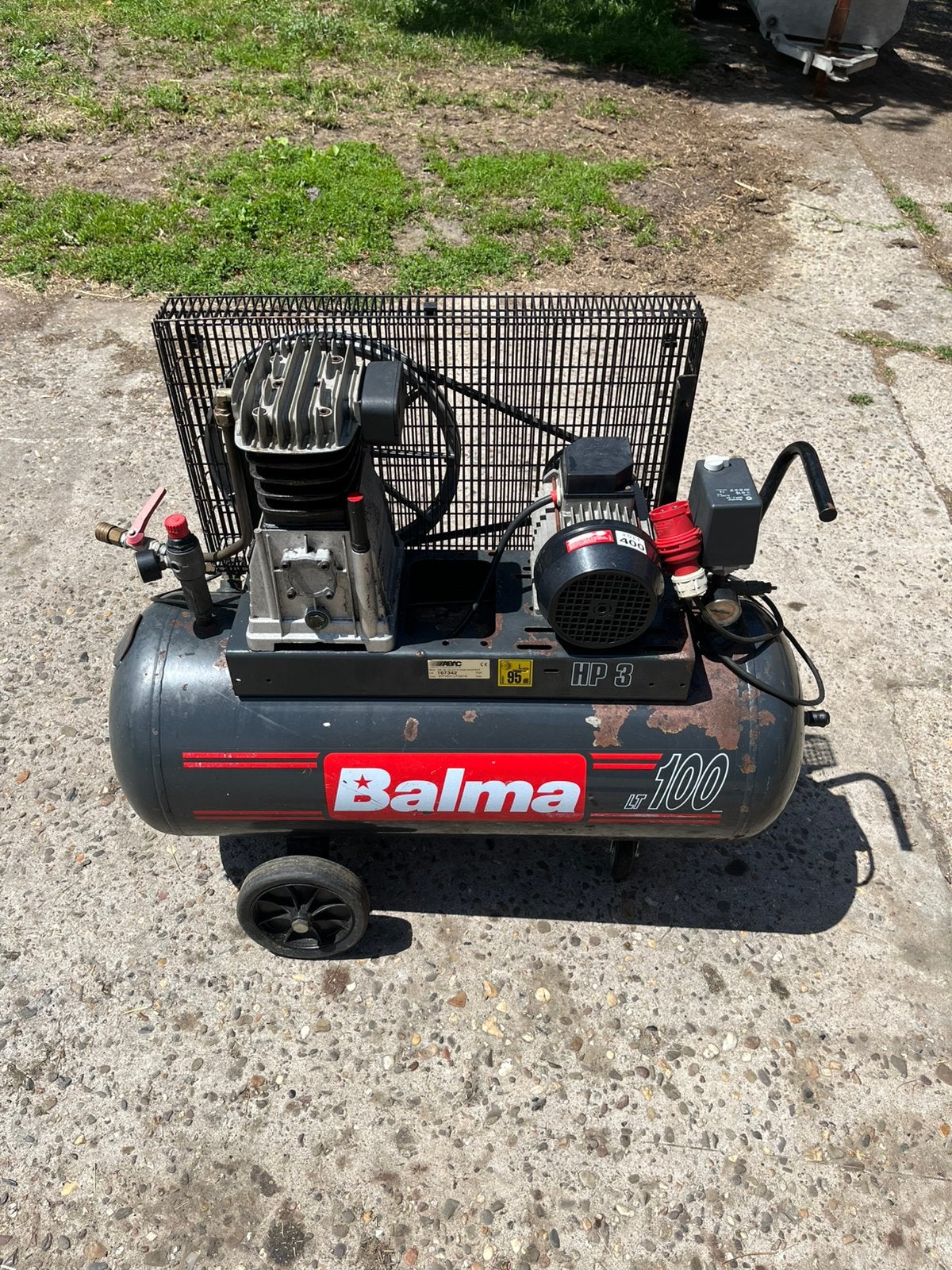 Compressor 100L, Ophalen, Gebruikt, 200 tot 400 liter/min, Mobiel