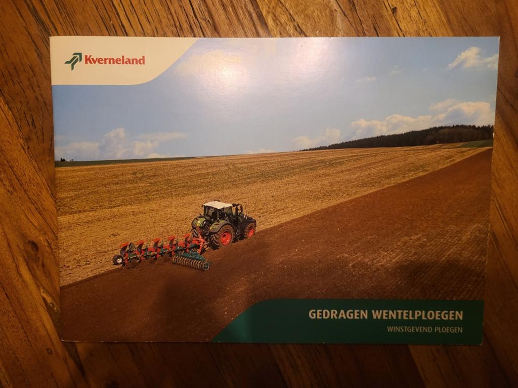 tractor folder Kverneland gedragen wentelploegen, Boeken, Catalogussen en Folders, Ophalen of Verzenden, Zo goed als nieuw