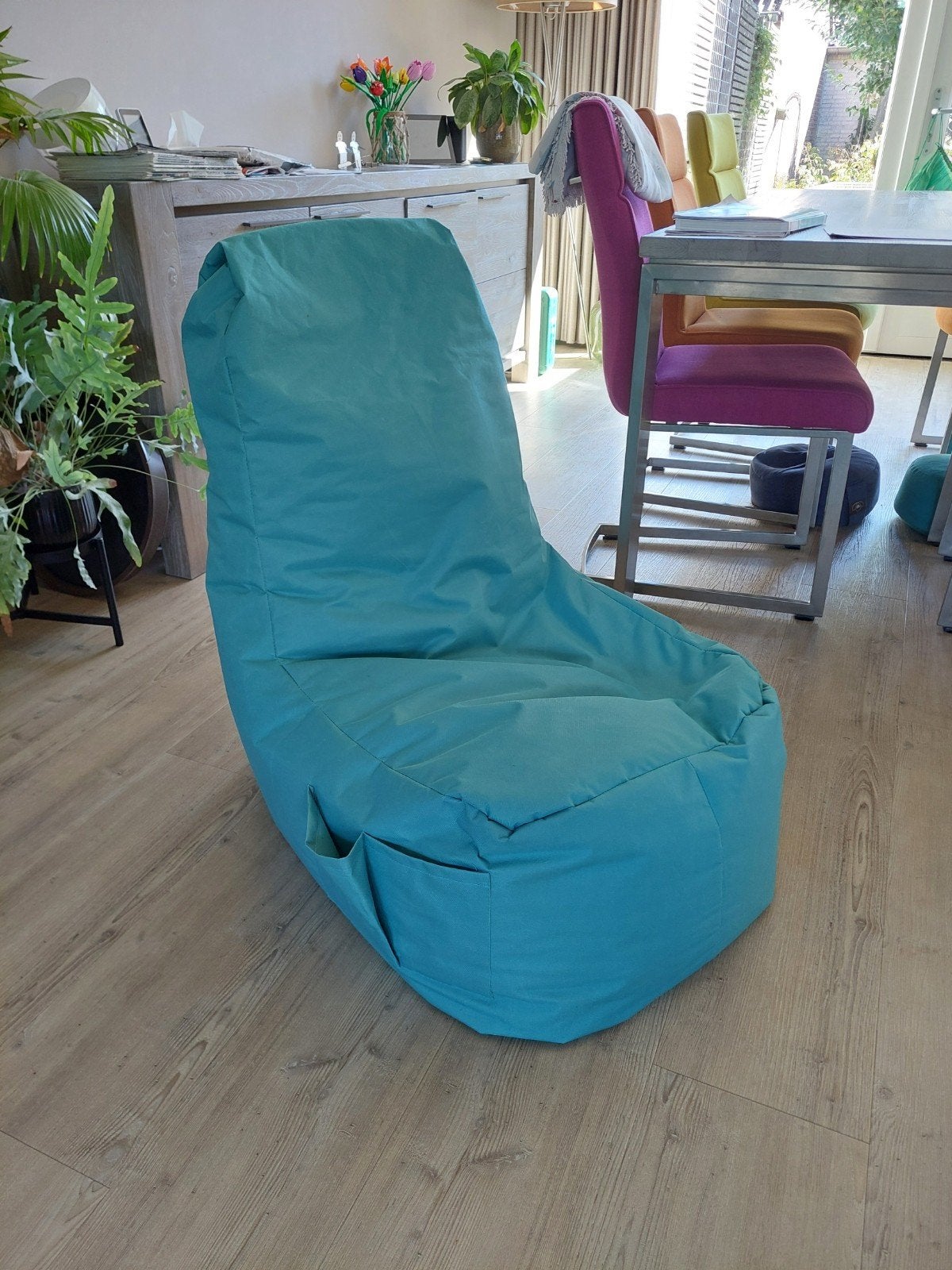 Leuke zitzak / poef van Sugarpufy, Huis en Inrichting, Ophalen, Gebruikt, Overige kleuren, Zitzak