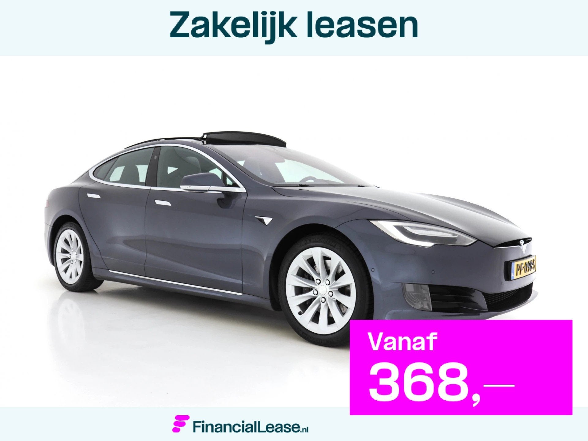 Tesla Model S 235 Kw Base [ 3-Fase-17kW ] {SoH-87%} (INCL-BT, Achterwielaandrijving, Gebruikt, Zwart, Automatische klimaatregeling