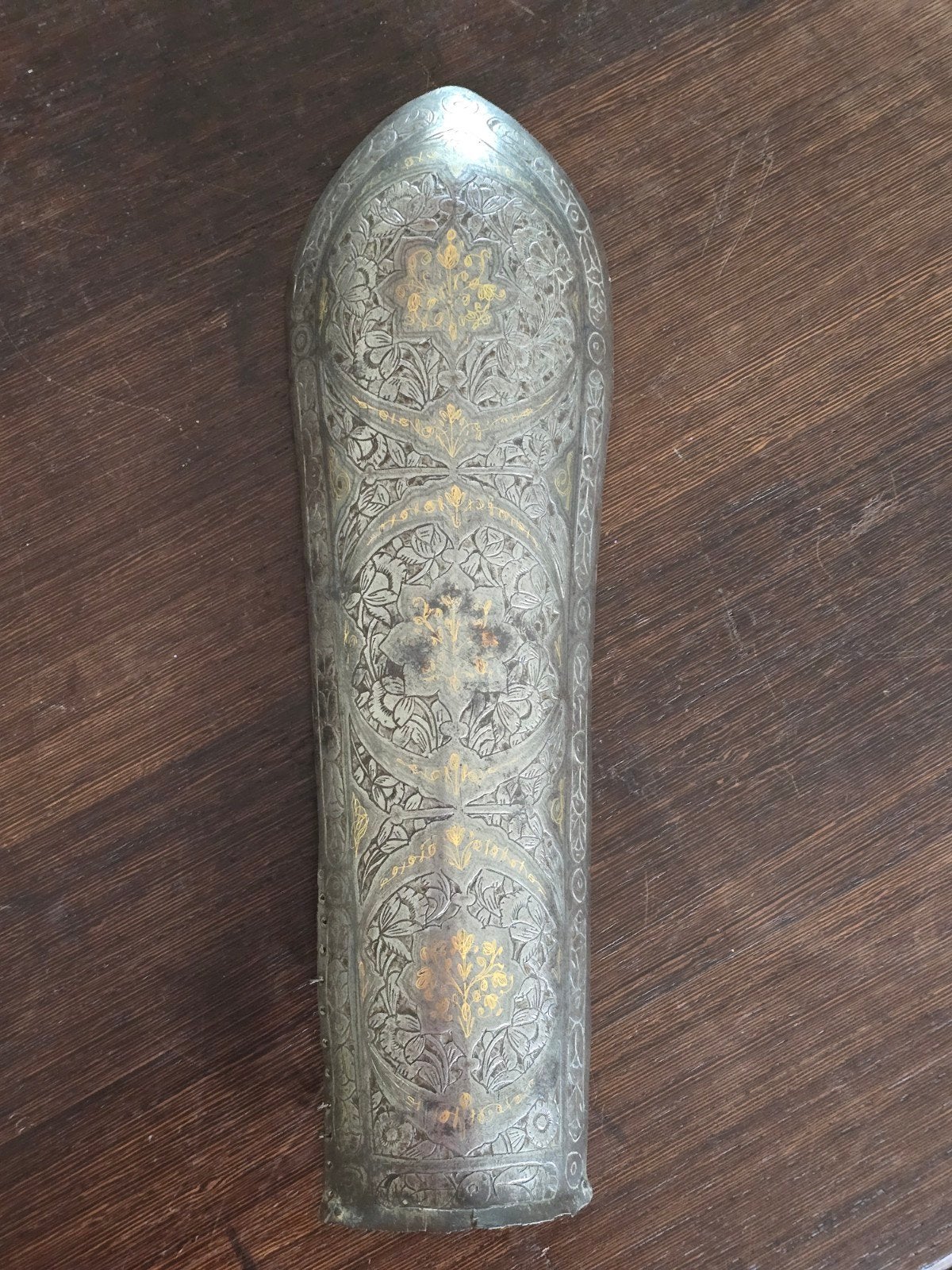 Perzisch armpantser antiek inlegwerk goud, Ophalen of Verzenden, Goud
