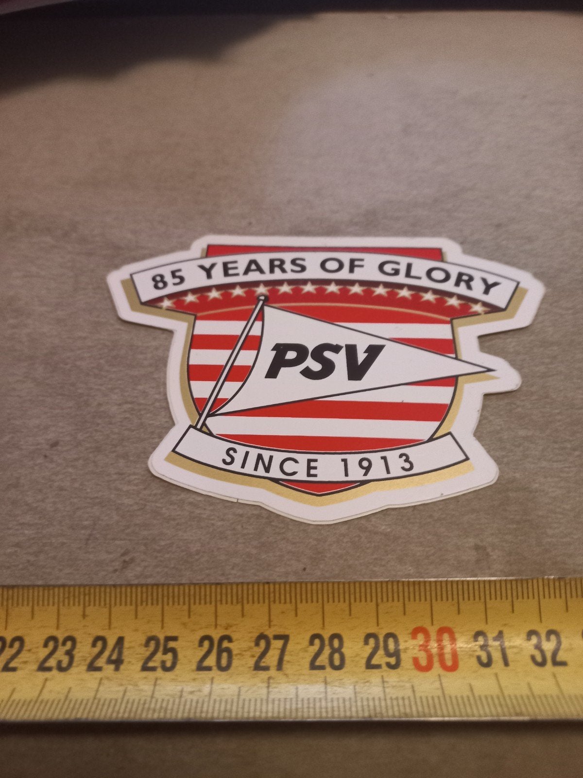 PSV Sticker - 85 Years of Glory - Sinds 1913, Ophalen of Verzenden, Gebruikt, Sport