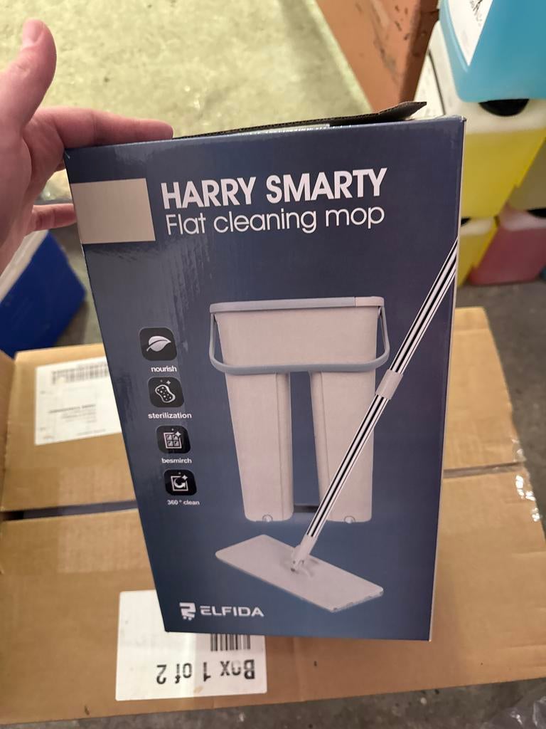 Harry Smarty Flat Cleaning Mop - Nieuw in doos, Ophalen of Verzenden, Mop of Dweil