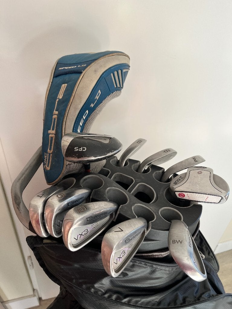 Complete Golfset , Cobra driver, Odyssey putter,en golftas., Sport en Fitness, Ophalen, Gebruikt, Set, Overige merken