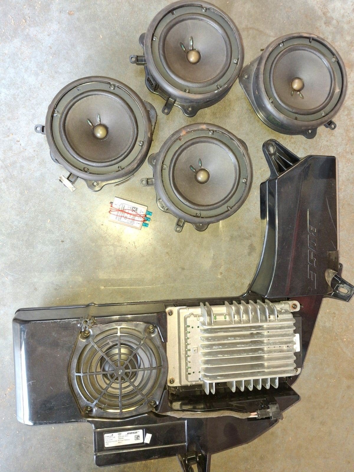 4 Bose luidsprekers incl subwoofer, Ophalen of Verzenden, Nieuw, Audi