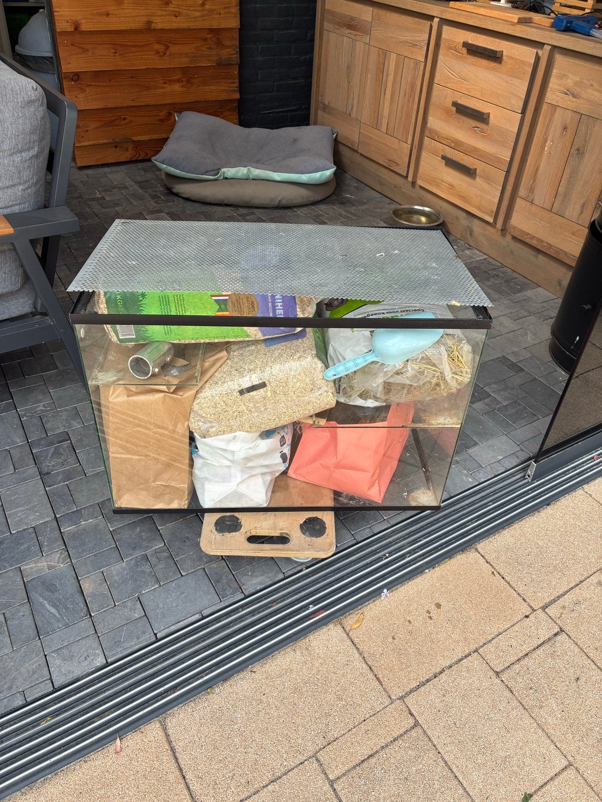 Terrarium voor hamster 75x40x50, Dieren en Toebehoren, Kooi, Hamster, 75 tot 110 cm, Ophalen