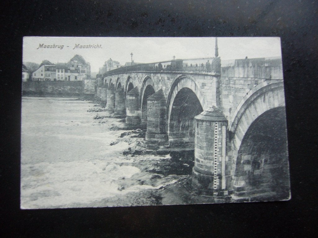 MAASTRICHT  = MAASBRUG  BRIEFKAART  1915, Ophalen of Verzenden, Voor 1920, Gelopen, Limburg