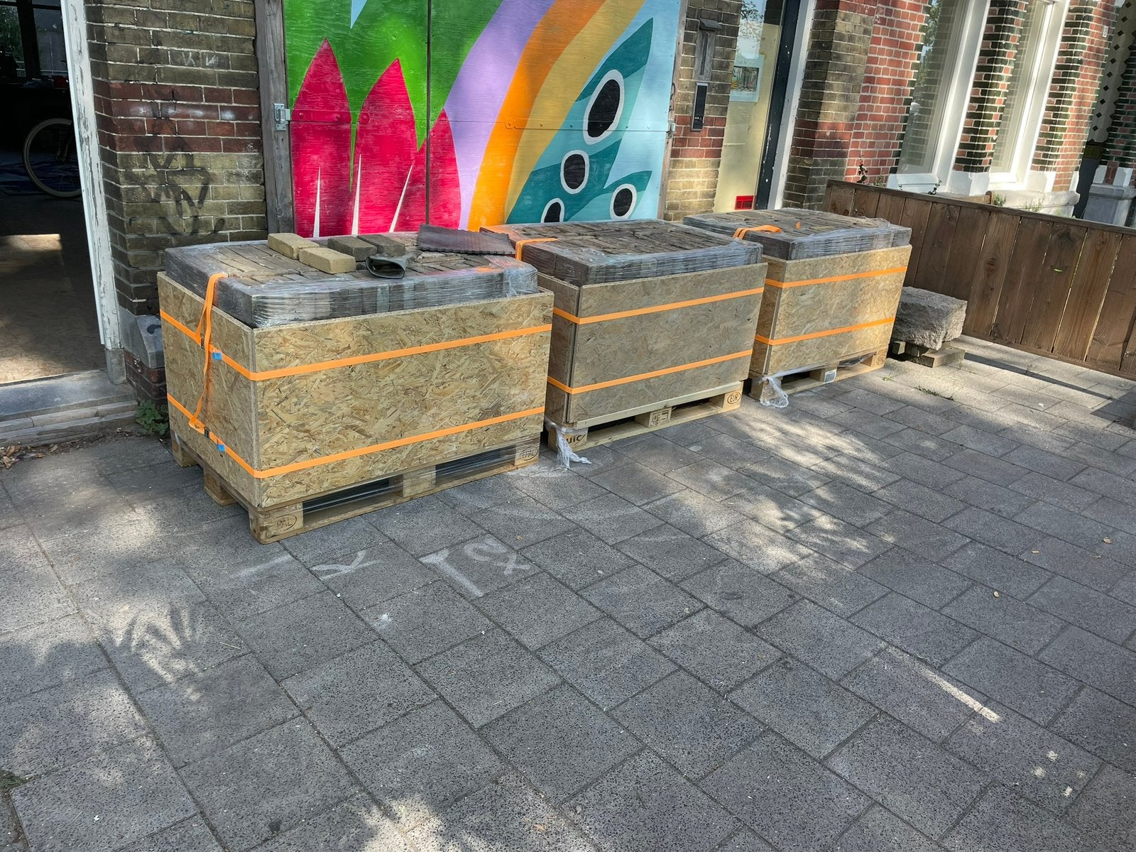 Straatklinkers van steenfabriek de Vijf Eiken 10 x 21, 5 dik, Ophalen, Overige materialen, Gebruikt, Klinkers