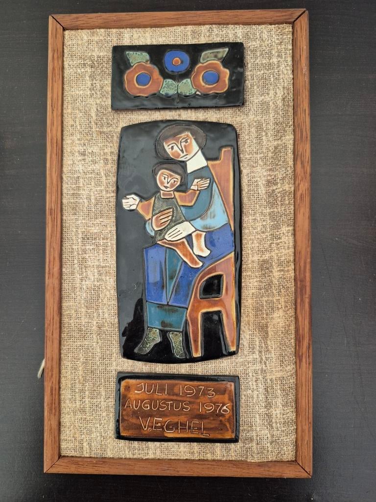 Vintage Keramiek Wanddecoratie Henk Potters Veghel, Antiek en Kunst, Antiek | Keramiek en Aardewerk, Ophalen of Verzenden