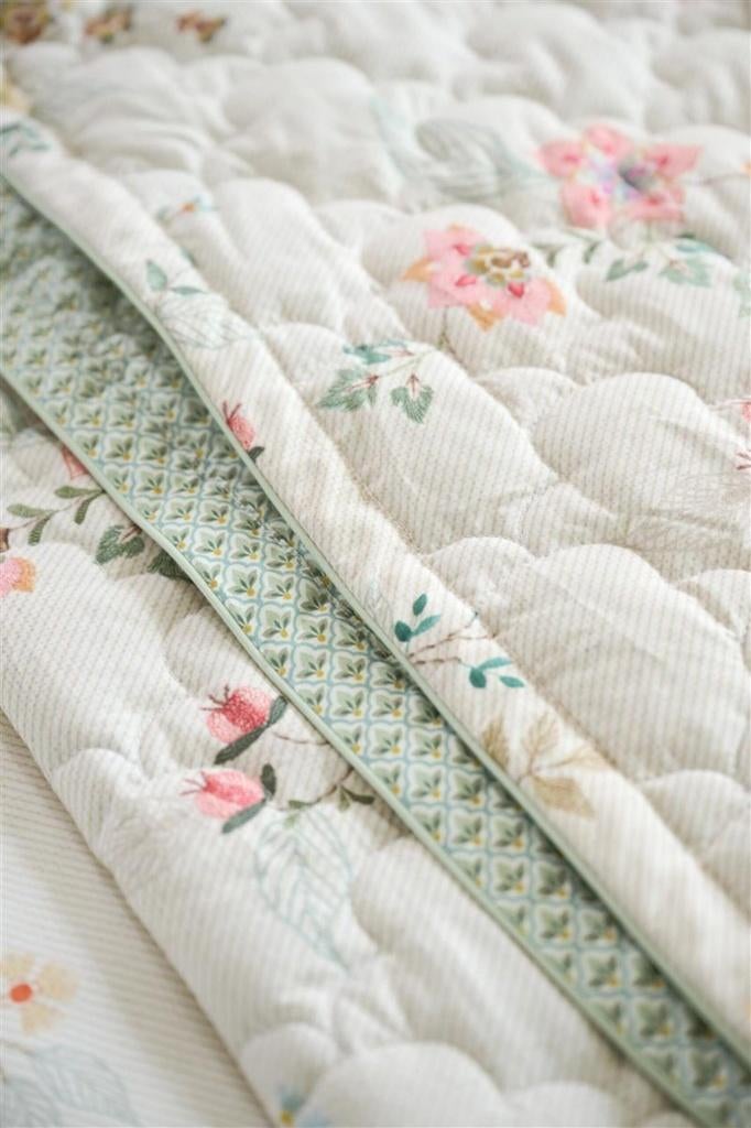 Pip Studio Kili Flower bedsprei lits-jumeaux SALE, Huis en Inrichting, Wit, Overige typen, Nieuw, Overige maten