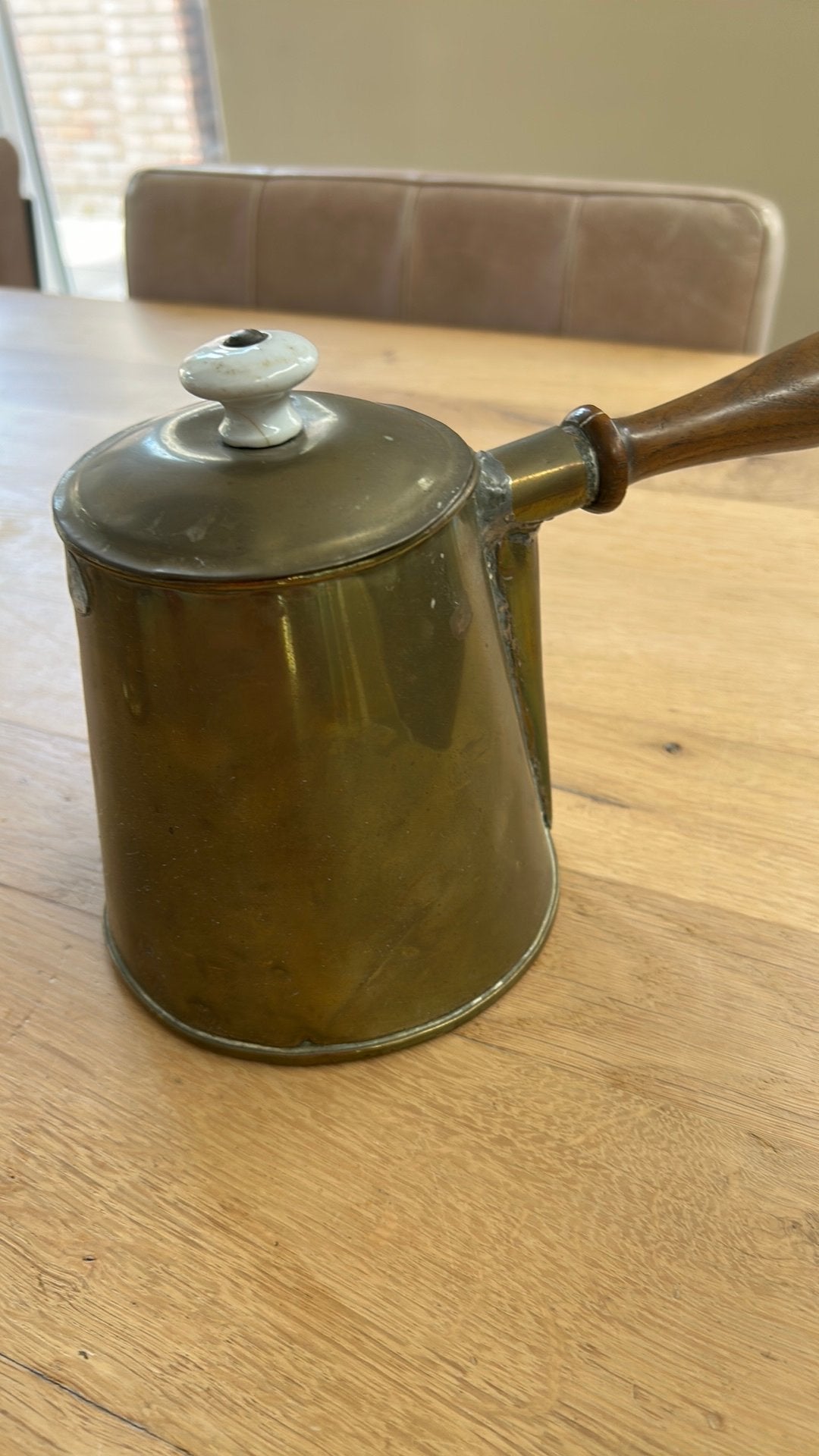 Antieke messing apothekerspot / smeltpot – (ca. 1900), Ophalen of Verzenden