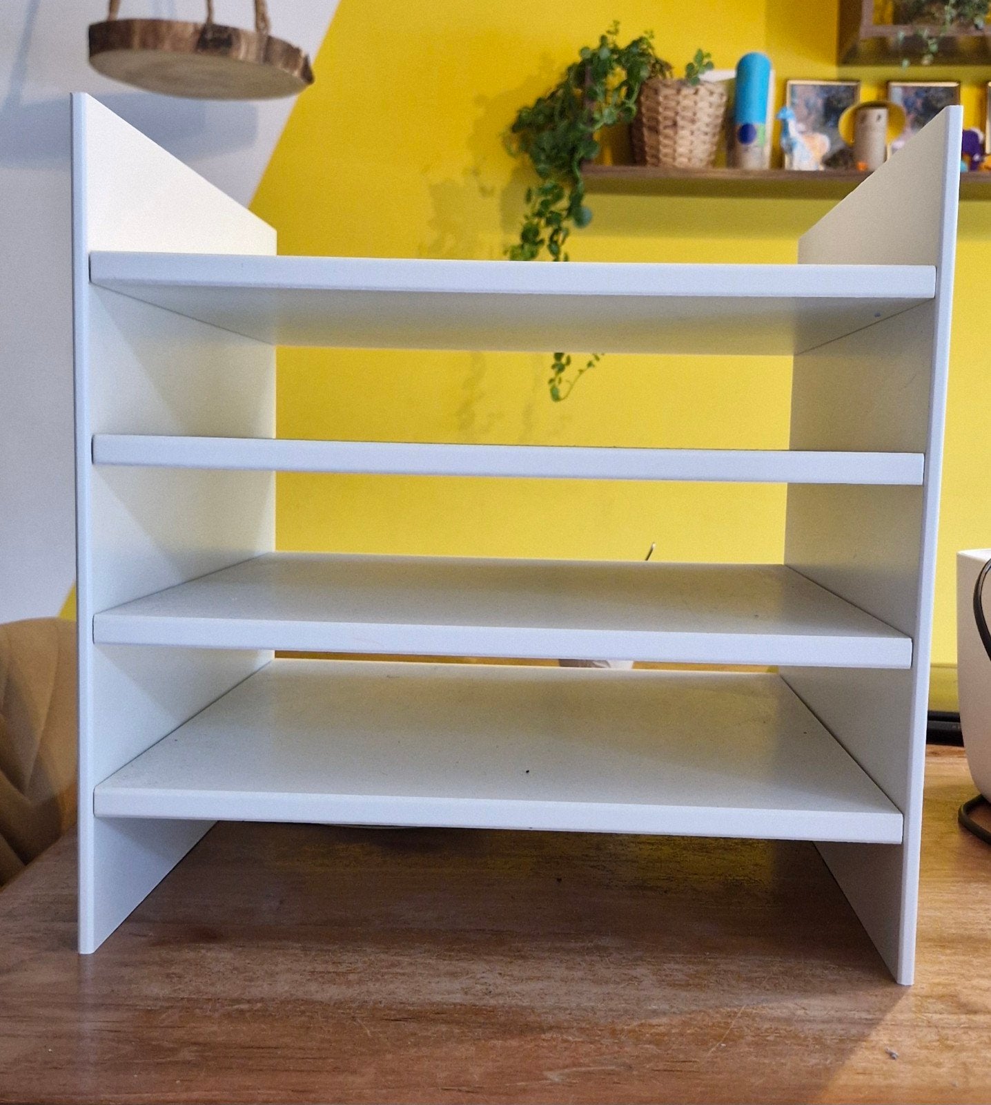 Ikea Kallax Inzet met 4 planken - Wit, Huis en Inrichting, Ophalen, Zo goed als nieuw