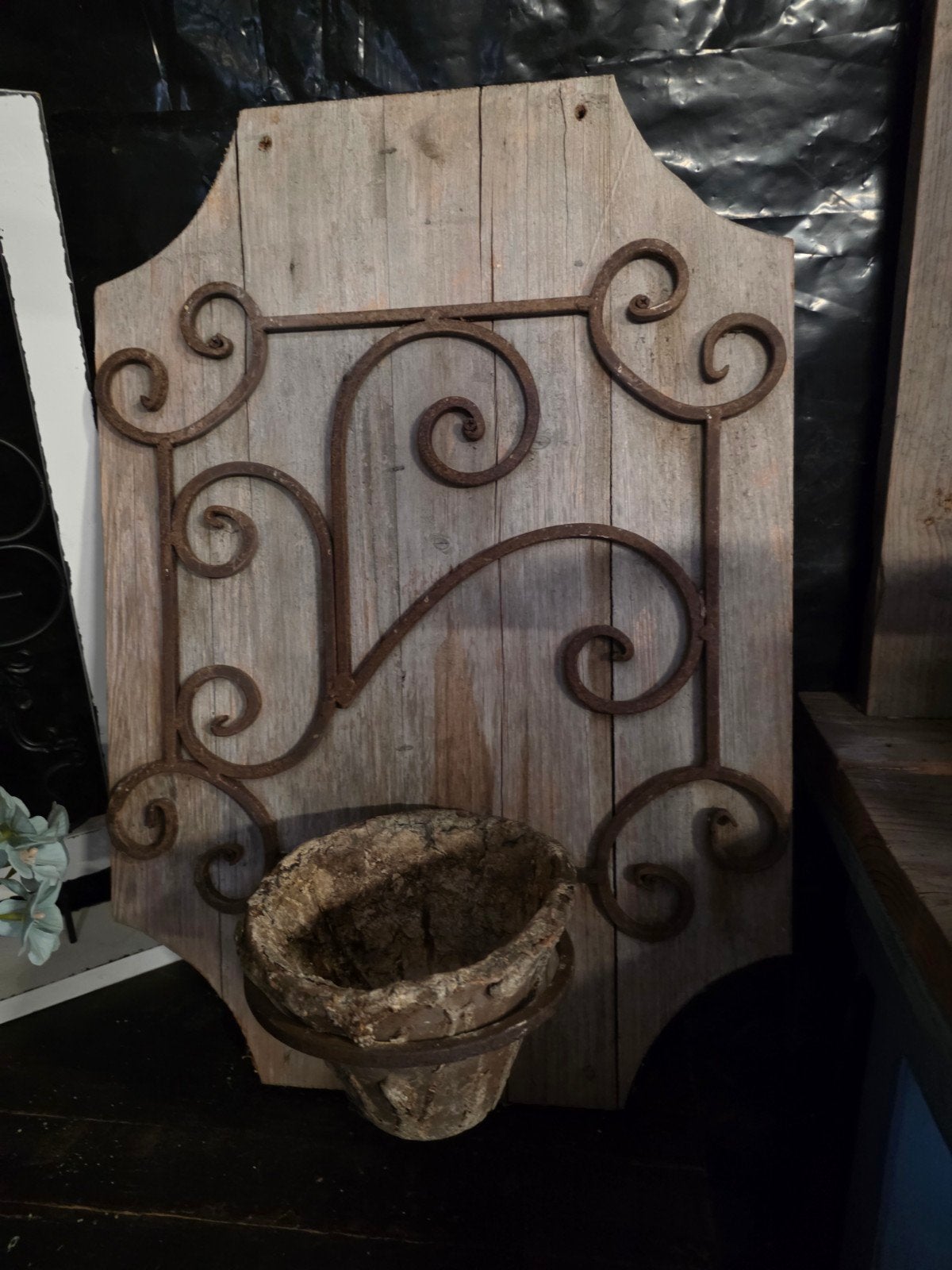landelijke oud houten wanddecoratie, Ophalen of Verzenden