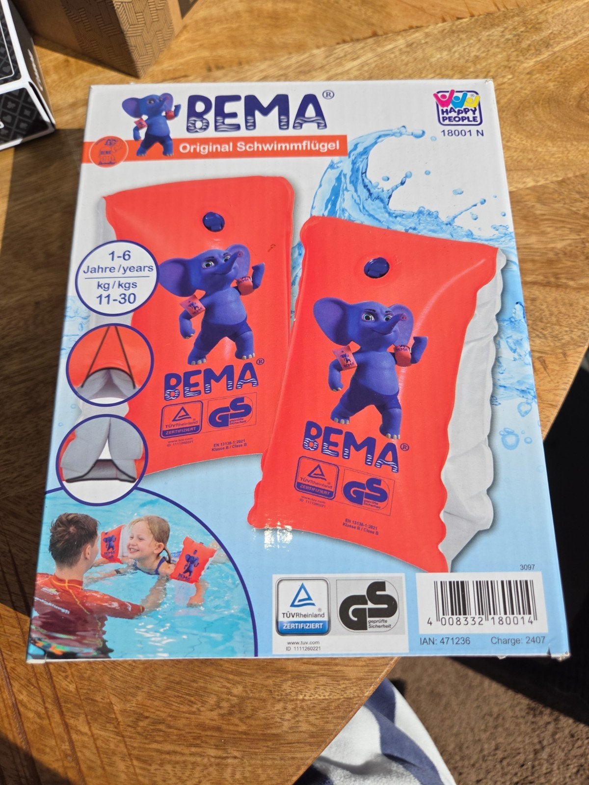 Nieuwe BEMA zwembandjes voor kinderen (1-6 jaar, 11-30 kg), Ophalen